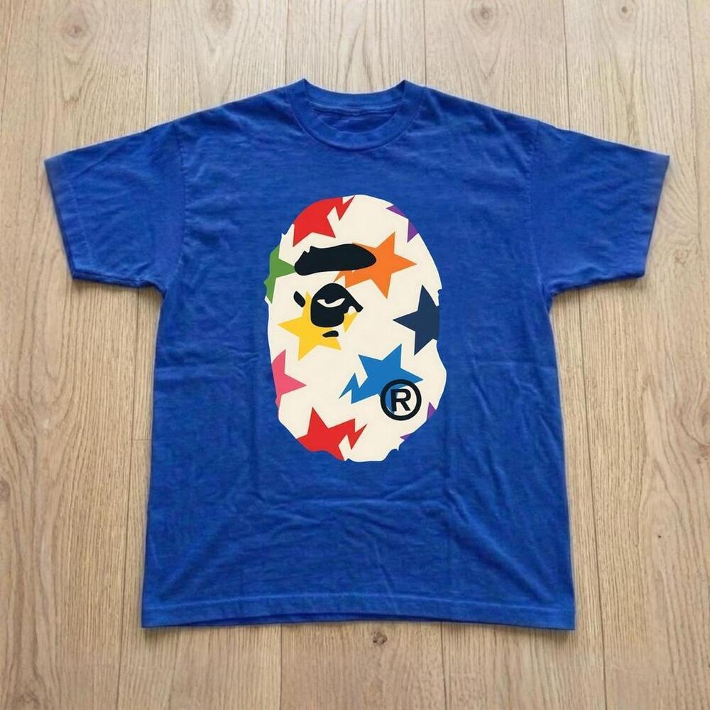 Bape Blue Cotton T-Shirt
